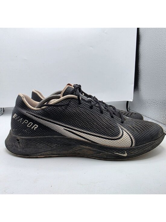Nike Vapor Edge Turf Mens Size 12 Black White Football Training Shoes Running